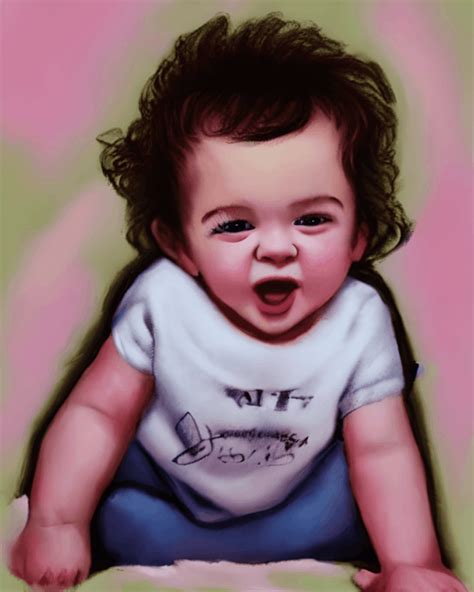 Harry Styles Baby Portrait · Creative Fabrica