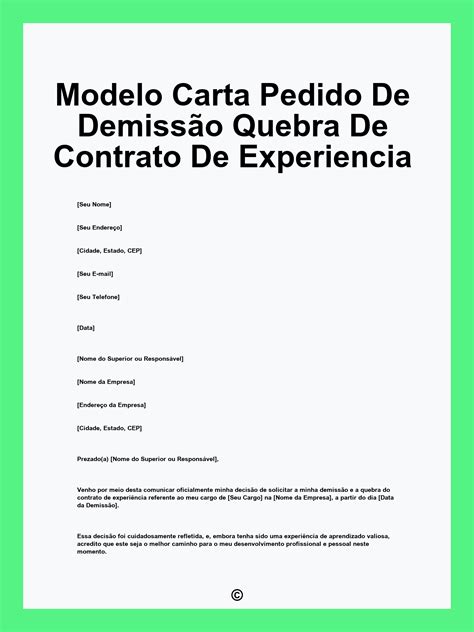 Exemplos De Cartas De Peticao Modelo De Carta De Demissão: Como Fazer