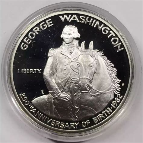 S Silver George Washington Th Anniversary Proof Half Dollar W