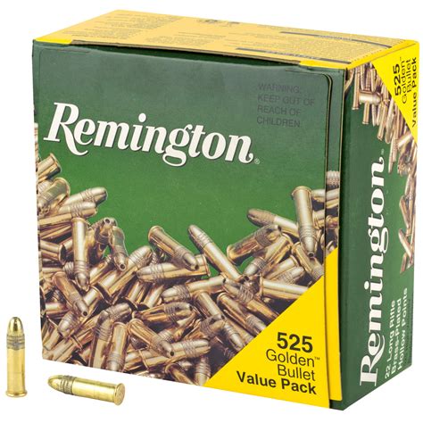 Remington Golden Bullet 22 Lr 36gr Plhp Ammunition 525rds