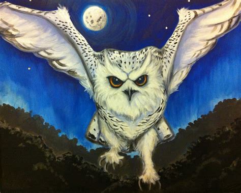 Harry Potter Owl Painting At Explore Collection Of