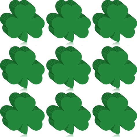 Amazon Beistle Green Shamrock Cutouts 10 Piece St Patrick S Day