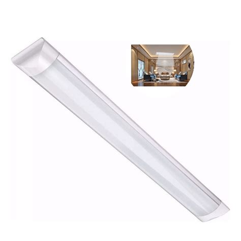 Luminária de Teto LED Tubular Slim Branco Frio Bivolt no Shoptime