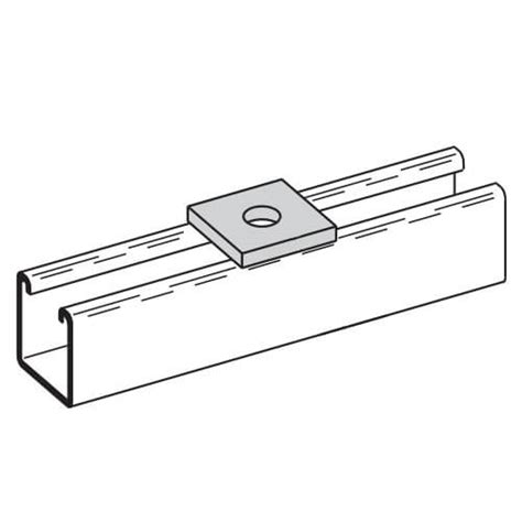 B201zn Cooper B Line B201zn Zinc Square Washer 716 Hole 38 Bolt