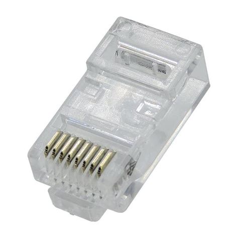 Conector Para Cabo De Rede Ez RJ45 Vazado Cat5e EZ Crimp Avulso