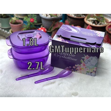 Tupperware Royale Crystalline Serving Collection Shopee Malaysia