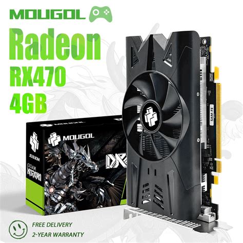 MOUGOL-New-AMD-RX470-4GB-gaming-graphics-card-256BIT-GDDR5-PCI-E3-0-x16 ...