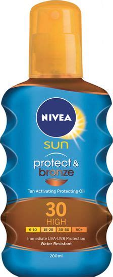 Nivea Sun Olej na opalování Protect Bronze SPF 30 200 ml MALL CZ