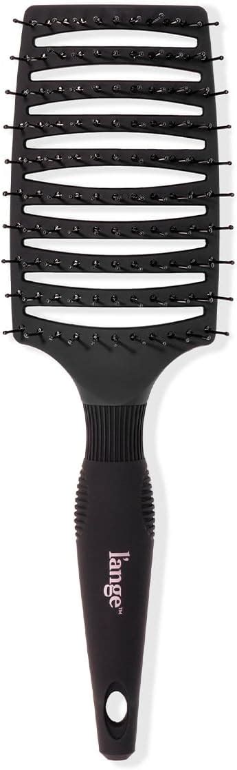 L Ange Hair Siena Wide Curved Vented Hair Brush Detangle Brush With Nylon