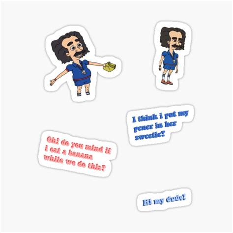 "coach steve sticker pack" Sticker by Stickersbytea | Redbubble