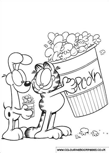 Garfield And Odie Free Coloring Pages Coloring Pages