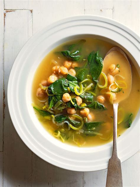 Chickpea Leek And Spinach Soup