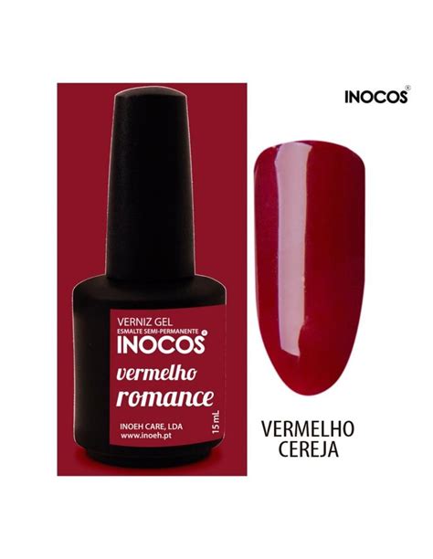 Vermelho Romance Verniz Gel 15ml Inocos Ideal Cosméticos