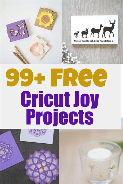 Free Cricut Joy Projects With Templates Cricut Free Joy Cards