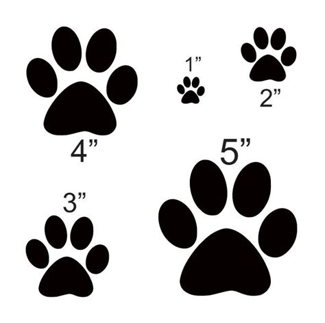 Dog Paw Stencil Printable