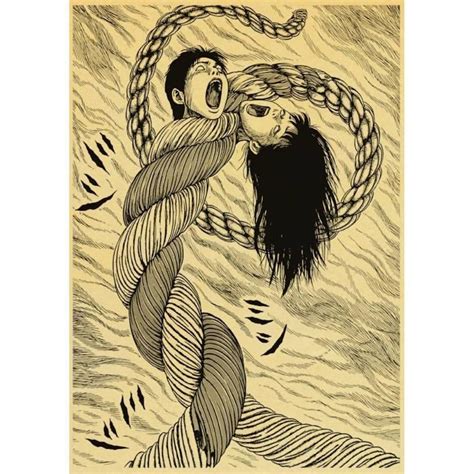 Tableau Toile Affiche Vintage Tomie Vengeance Junji Ito Affiche