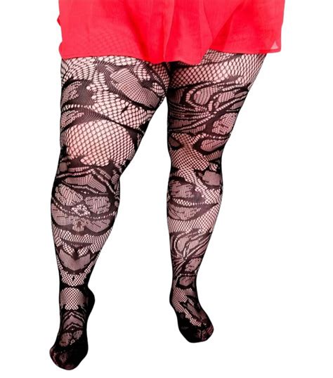 Collants R Sille Fleurs Fashion Curvy Shop