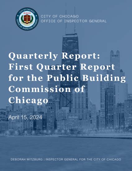 OIG First Quarter 2024 Report for Public Building Commission - Chicago ...