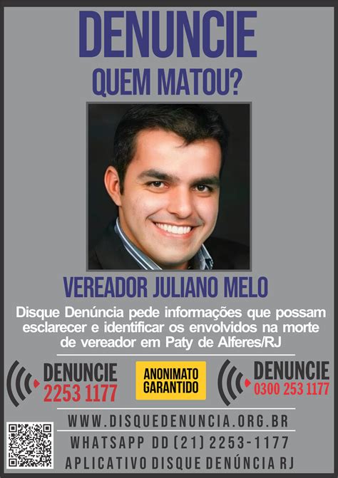 Disque Denúncia Lança Cartaz Para Ajudar A Desvendar Assassinato De