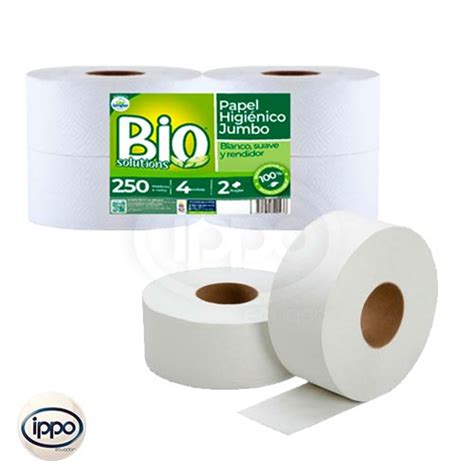 Papel Higienico Jumbo Institucional 250 Metros 2 Hoja