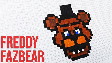 How To Draw Freddy Fazbear Drawing Freddy FNAF Handmade Pixel Art