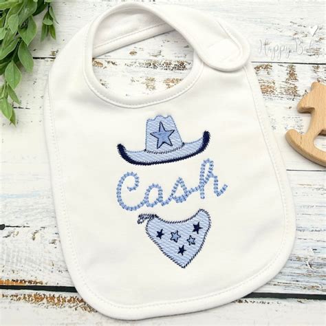 Cowboy Bib Etsy