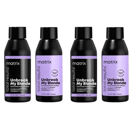 Sephora Hair New 2x Matrix Total Results Unbreak My Blonde Shampoo Conditioner Travel Set