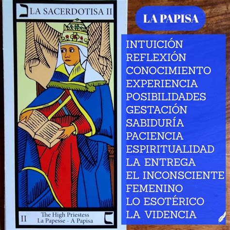 La Papisa Tarot Arcanos Tarot Cartas Significado Tarot Cartas