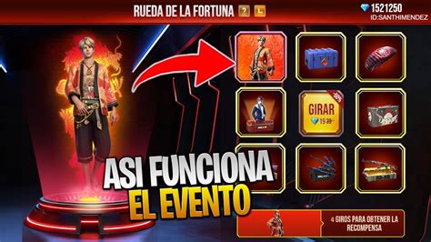 ASI FUNCIONA EL NUEVO EVENTO WEB RUEDA DE LA FORTUNA FREE FIRE YouTube