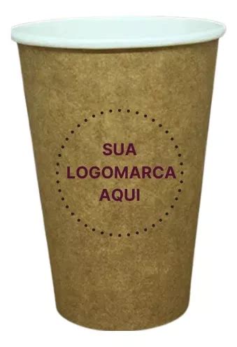 Copo Papel Biodegradável Térmico 200ml Personalizado 50un MercadoLivre