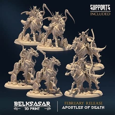 Reaper Rider Set X3 Nude And Normal 3D Model 3D Printable CGTrader