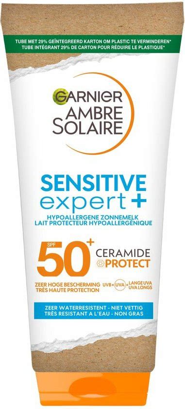 2x Garnier Ambre Solaire Sensitive Expert Zonnebrandmelk Spf 50