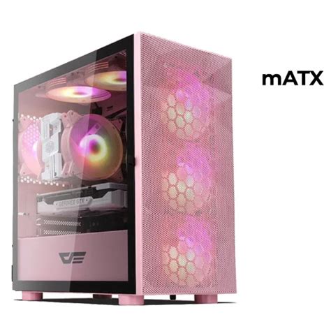 Darkflash DLM21 Pink MATX WIND NET Computers