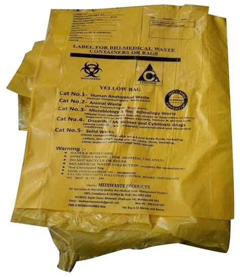 Corn Starch Biohazard Waste Collection Bag X Inch At Rs Kg In