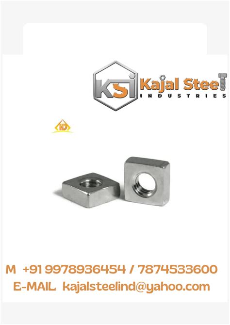 Material Stainless Steel Broaching Ss Square Nuts Rectangular At Rs