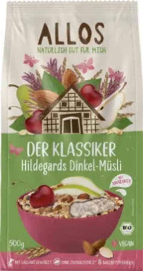 Allos Organic Classic Hildegard S Spelt Muesli G Piccantino