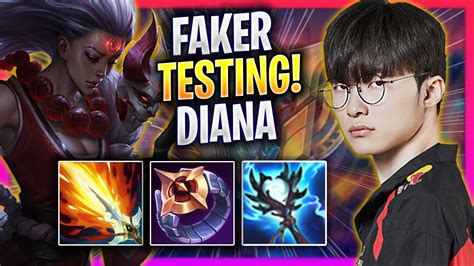 Faker Testing Diana Mid In Korea Soloq T Faker Plays Diana Mid Vs