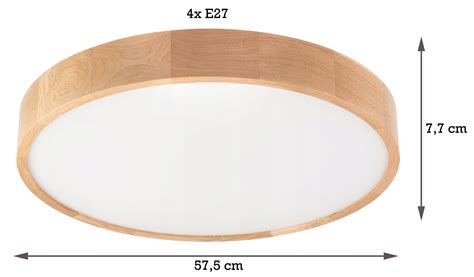 Lampa sufitowa LEJA Plafon fi575 DĄB do salonu kuchni łazienki STYLOWA