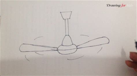 Ceiling Fan Drawing Picture | Shelly Lighting