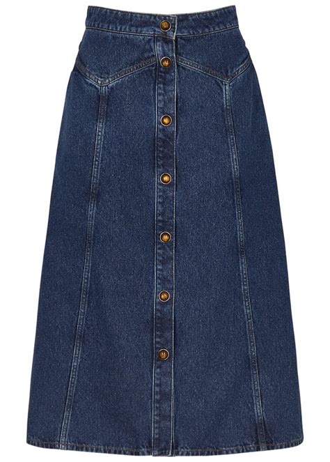 Denim Midi Skirt Endource