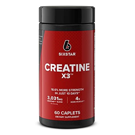 Six Star Creatine Pills Post Workout X3 Creatine Capsules Creatine Monohydrate Blend Muscle