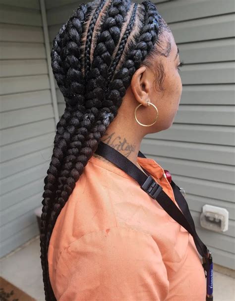 35 Beautiful Cornrow All Back Styles For 2023 Thrivenaija Braided