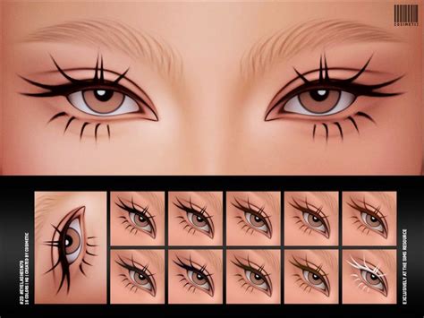 The Sims Resource Maxis Match 2D Eyelashes N79 In 2024 Sims 4 Sims