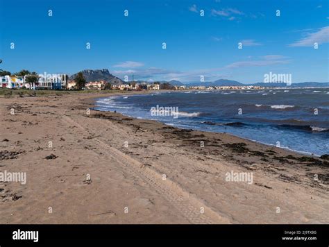 Playa Els Molins Beach Near Denia Spain Costa Blanca Between Alicante