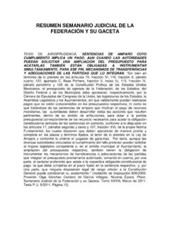 JURISPRUDENCIA SEMANARIO JUDICIAL DE LA FEDERACIÓN jurisprudencia