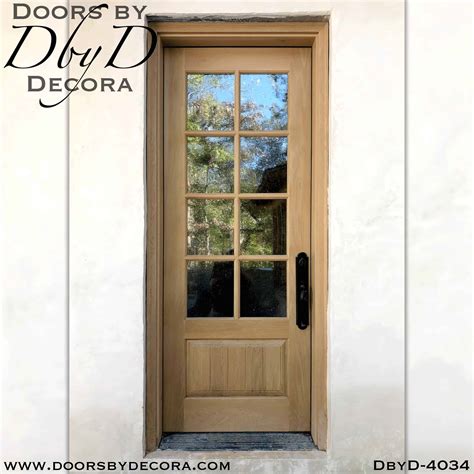 Timber Front Door With Glass - Glass Designs