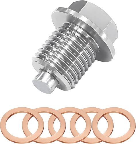 Amazon QODOLSI 1 Pack M14x1 5 Oil Drain Plug Stainless Steel Sump