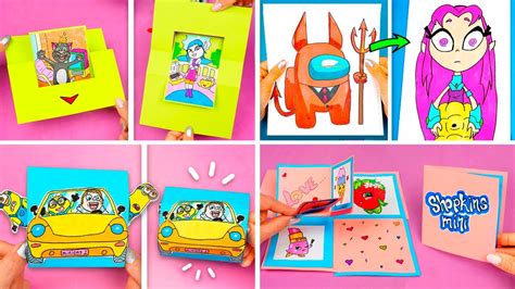 5 Смешных Поделок из бумаги! Бумажные приколы и лайфхаки для школы ...