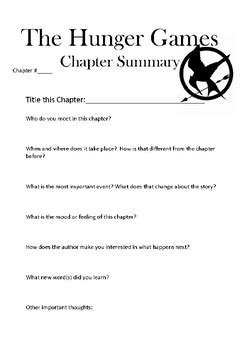 Hunger Games Chapter Summary By MOtown TPT