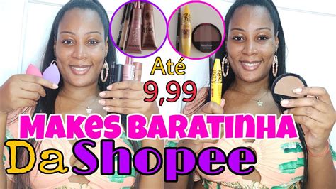 COMPRINHAS DE MAQUIAGEM NA SHOPEE BEM BARATINHA YouTube